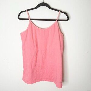 Hanes Women’s Spaghetti Strap Tank Top Coral Pink Size XL